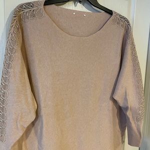Blush Rhinestone Sweater